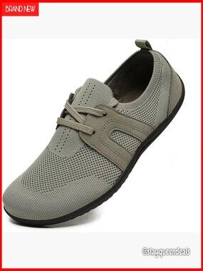 Women's Wide Toe Minimalist Barefoot Walking Shoes Knit Mesh Sneakers